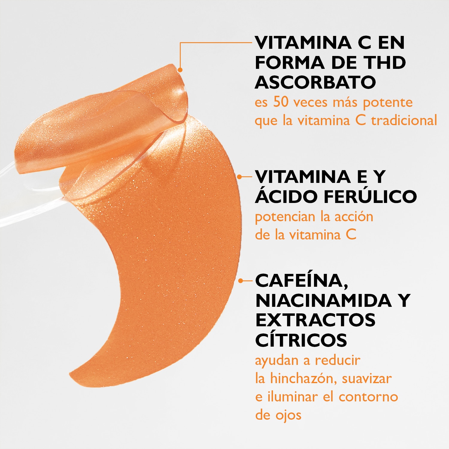 FULL-SIZE VITAMIN C & HYALURONIC EYE PATCHES 2-PIECE KIT (SET DE PARCHES PARA OJOS)